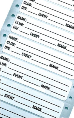 Imprinted Track / Cross Country Tags