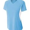 A4 Womens Color Block Performance V-Neck -Athletic Shop 5125 f fl