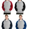 Sport-Tek Colorblock Pullover Hooded Sweatshirt -Athletic Shop F263