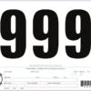 Stock Competitor Bib Numbers -Athletic Shop STA